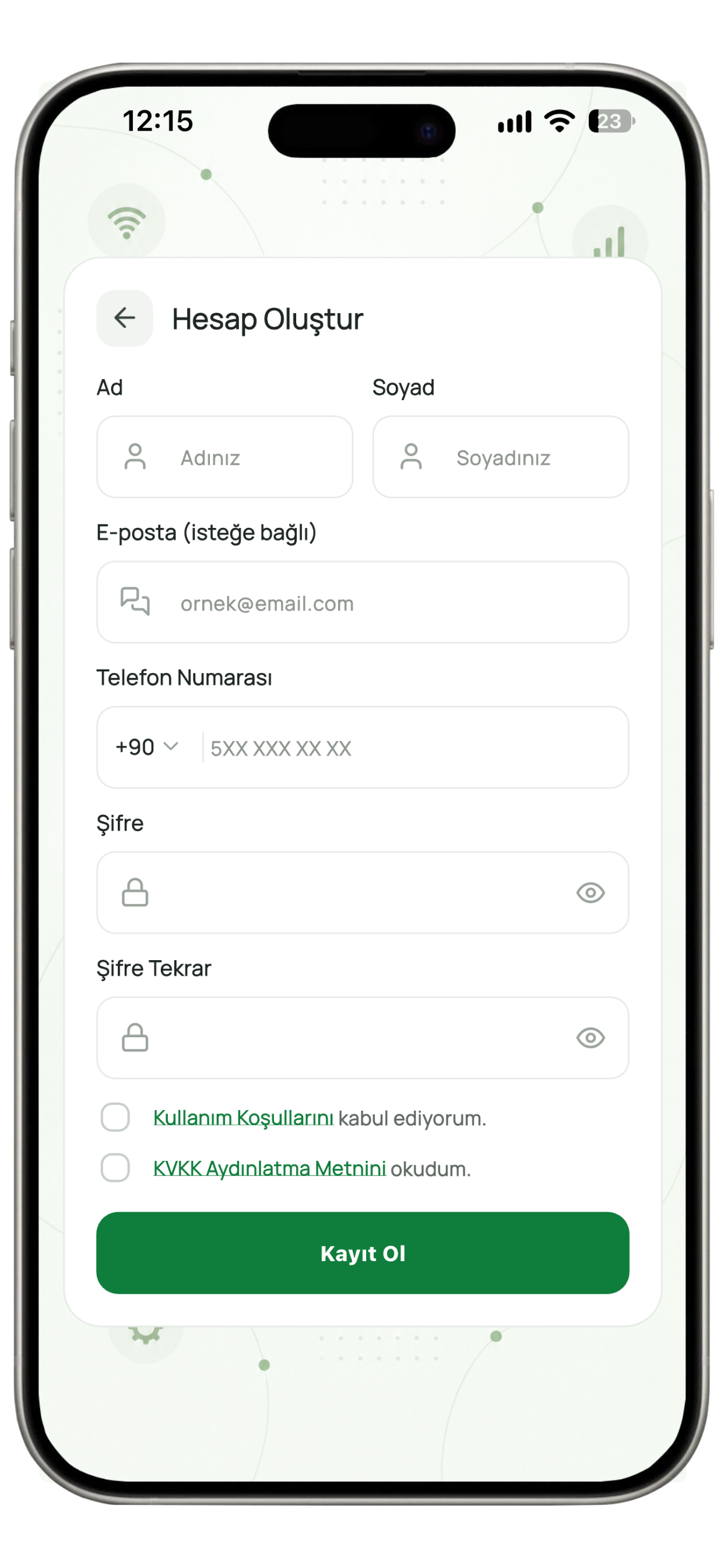 SHALTERON İHYA mobil uygulama ekranı