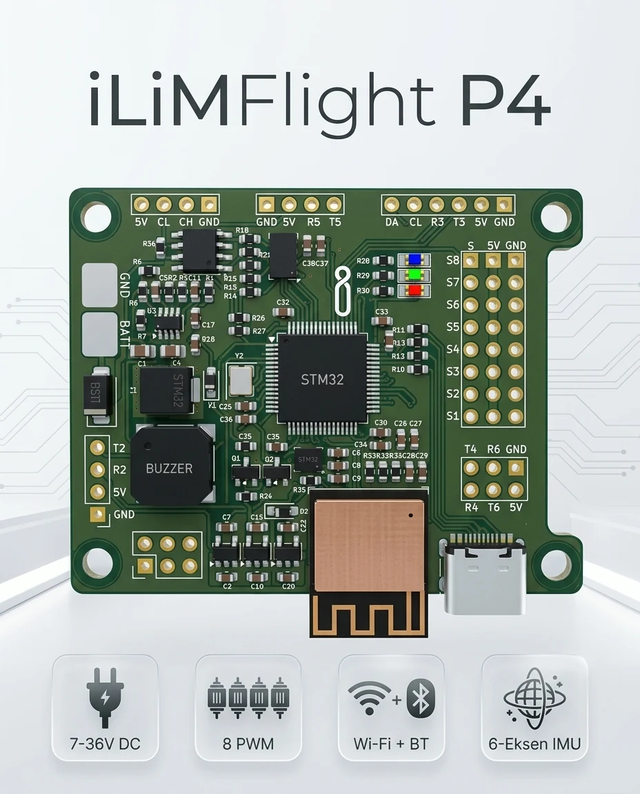İLİMFlight P4 geliştirme kartı ürün görseli